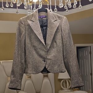 Ralph Lauren Collection Purple Label Cashmere Classic Tweed Blazer